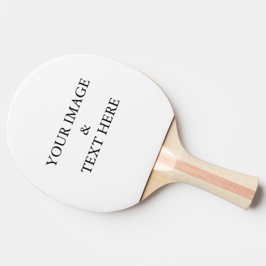 Aangepaste eigen foto tafeltennisbatje (Zijkant)