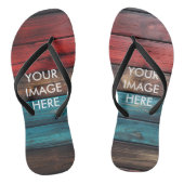 Aangepaste eigen foto teenslippers (Voetbed)