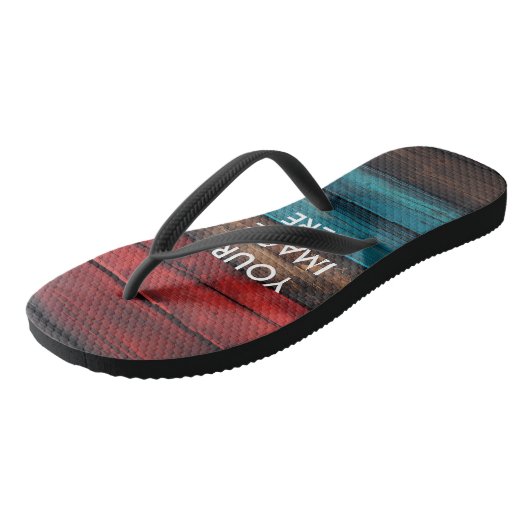 Aangepaste eigen foto teenslippers (Schuin)