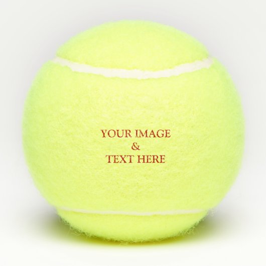 Aangepaste eigen foto tennisballen (Achterkant)