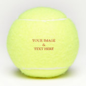 Aangepaste eigen foto tennisballen (Voorkant)