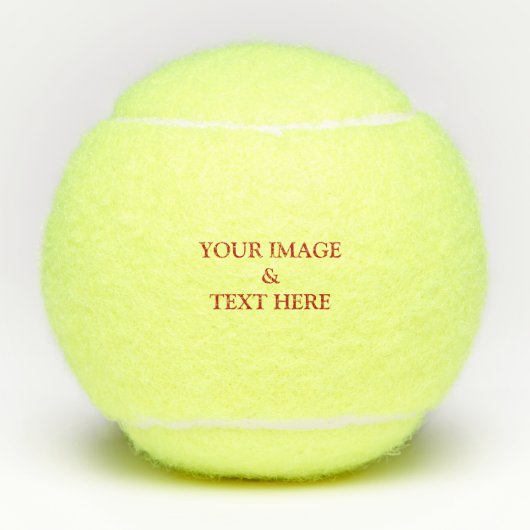 Aangepaste eigen foto tennisballen (Voorkant)
