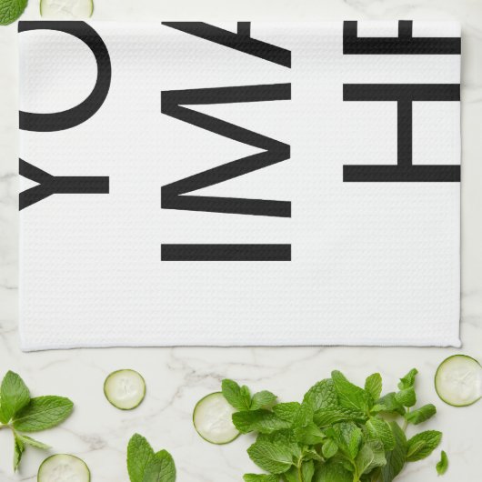 Aangepaste eigen foto theedoek (Gevouwen)