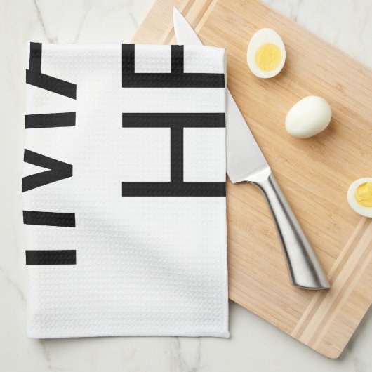 Aangepaste eigen foto theedoek (Quarter Fold)