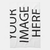 Aangepaste eigen foto theedoek (Verticaal)