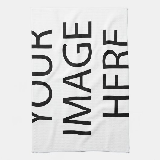 Aangepaste eigen foto theedoek (Verticaal)
