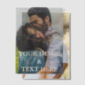 Aangepaste eigen foto vellum uitnodigingen (Offset (Koppel))