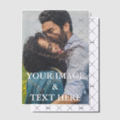 Aangepaste eigen foto vellum uitnodigingen (Offset (Uitnodiging))