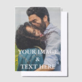 Aangepaste eigen foto vellum uitnodigingen (Offset)