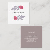 Aangepaste eigen foto vierkante visitekaartje (Voorkant / Achterkant)