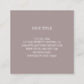 Aangepaste eigen foto vierkante visitekaartje (Achterkant)