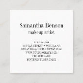 Aangepaste eigen foto vierkante visitekaartje (Achterkant)