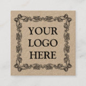 Aangepaste eigen foto vierkante visitekaartje (Voorkant)