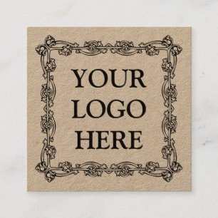 Aangepaste eigen foto vierkante visitekaartje