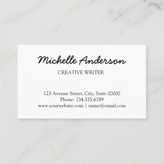 Aangepaste eigen foto visitekaartje (Achterkant)