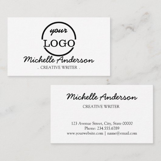 Aangepaste eigen foto visitekaartje (Voorkant / Achterkant)