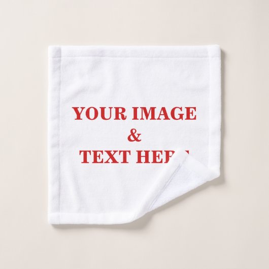 Aangepaste eigen foto washandje (Wasdoekje)
