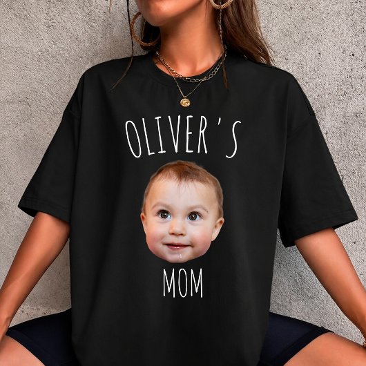 Aangepaste eigen gezicht tee, gepersonaliseerde fo t-shirt