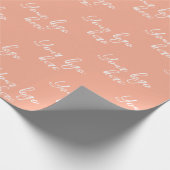 Aangepaste Eigen Logo Stijlvol Modern Minimaal Cadeaupapier (Hoek)