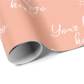 Aangepaste Eigen Logo Stijlvol Modern Minimaal Cadeaupapier (Rol Hoek)