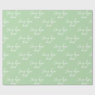 Aangepaste Eigen Logo Stijlvol Modern Minimaal Cadeaupapier
