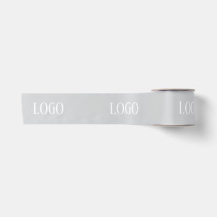 Aangepaste Eigen Logo Stijlvol Modern Minimaal Satijnen Lint