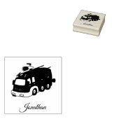 Aangepaste eigen naam vuurvrachtwagen rubberstempel (Gestempeld)