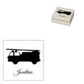 Aangepaste eigen naam vuurvrachtwagen rubberstempel (Gestempeld)