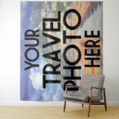 Aangepaste eigen reis foto vakantie volledig uitlo wandkleed (In situ)