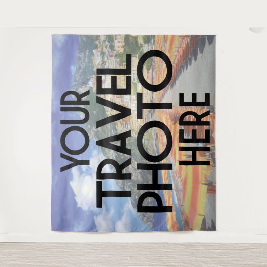 Aangepaste eigen reis foto vakantie volledig uitlo wandkleed (Voorkant)