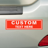 Aangepaste eigen tekst bumpersticker (Op auto)