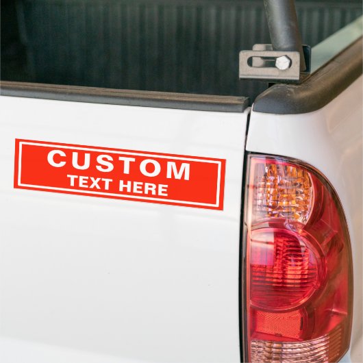 Aangepaste eigen tekst bumpersticker (Op Truck)