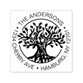 Aangepaste eiken boom Retouradres Zelfinktende Stempel (Design)