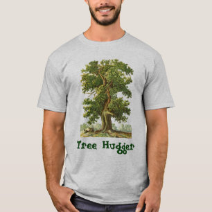 Aangepaste  eikenboomkunst met boomgaard t-shirt