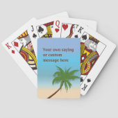 Aangepaste eilandpalm pokerkaarten (Achterkant)