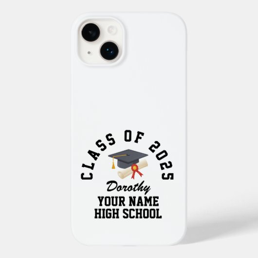 Aangepaste eindexamenfeest Case-Mate iPhone case (Achterkant)