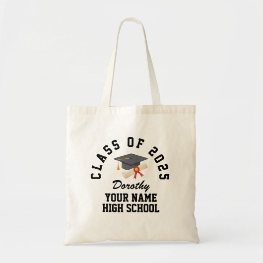 Aangepaste eindexamenfeest tote bag (Voorkant)
