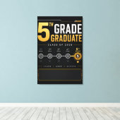 Aangepaste eindexamenklas 5e leerjaar 2026 canvas afdruk (Insitu (Houten vloer))