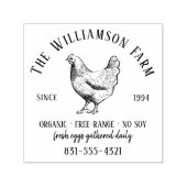 Aangepaste Eiwitverpakking voor Boerderij uit de b Zelfinktende Stempel (Design)