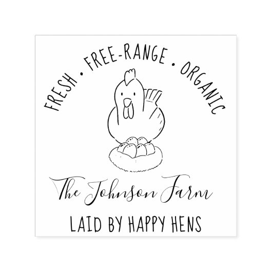 Aangepaste Eiwitverpakking voor Boerderij uit de b Zelfinktende Stempel (Design)