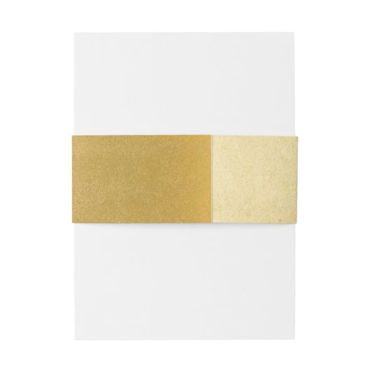 Aangepaste Elegant Custom Black & Gold Wedding Uitnodigingen Wikkel (Achterkant Voorbeeld)