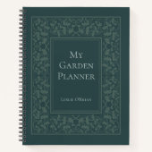 Aangepaste Elegant Garden Planner-laptop Notitieboek (Voorkant)