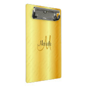 Aangepaste Elegant Gold Kijk Monogram Sjabloon Mini Klembord (Schuin)