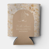 Aangepaste Elegant Goud Koeienhuid Modern Cowgirl Blikjeskoeler (Voorkant)