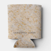 Aangepaste Elegant Goud Koeienhuid Modern Cowgirl Blikjeskoeler (Achterkant)