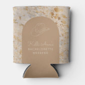 Aangepaste Elegant Goud Koeienhuid Modern Cowgirl Blikjeskoeler (Voorkant)