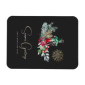 Aangepaste Elegant Lantaarn Minimalistisch Script Magneet (Horizontaal)