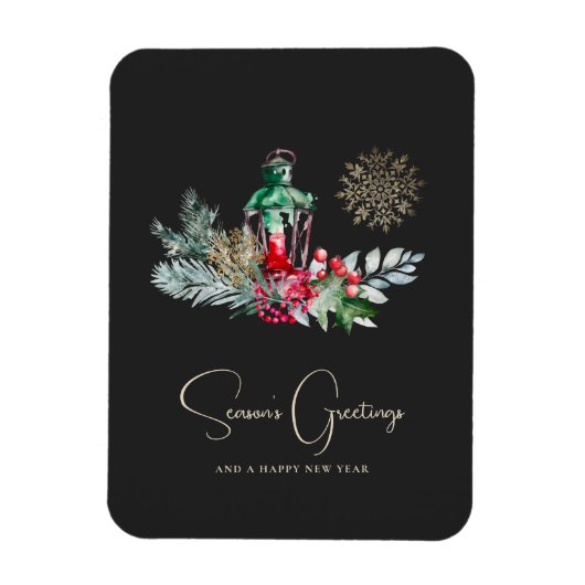 Aangepaste Elegant Lantaarn Minimalistisch Script  Magneet (Verticaal)