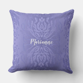 Aangepaste Elegant Lavender Floral Damask Pillow Kussen