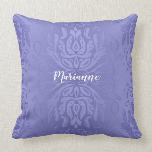 Aangepaste Elegant Lavender Floral Damask Pillow Kussen